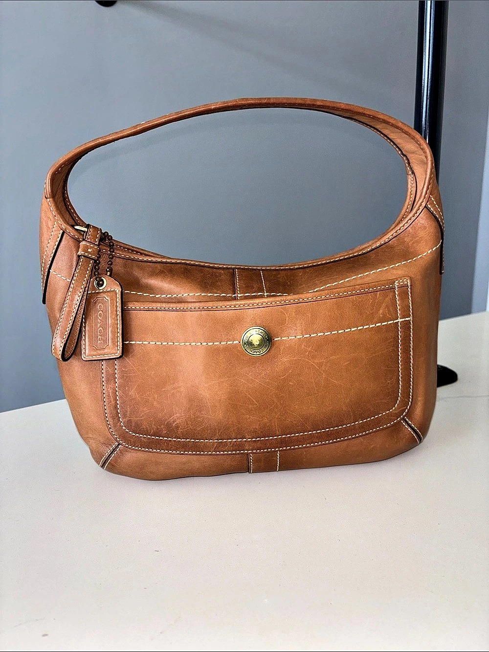 Vintage Coach Ergo Leather Hobo Bag